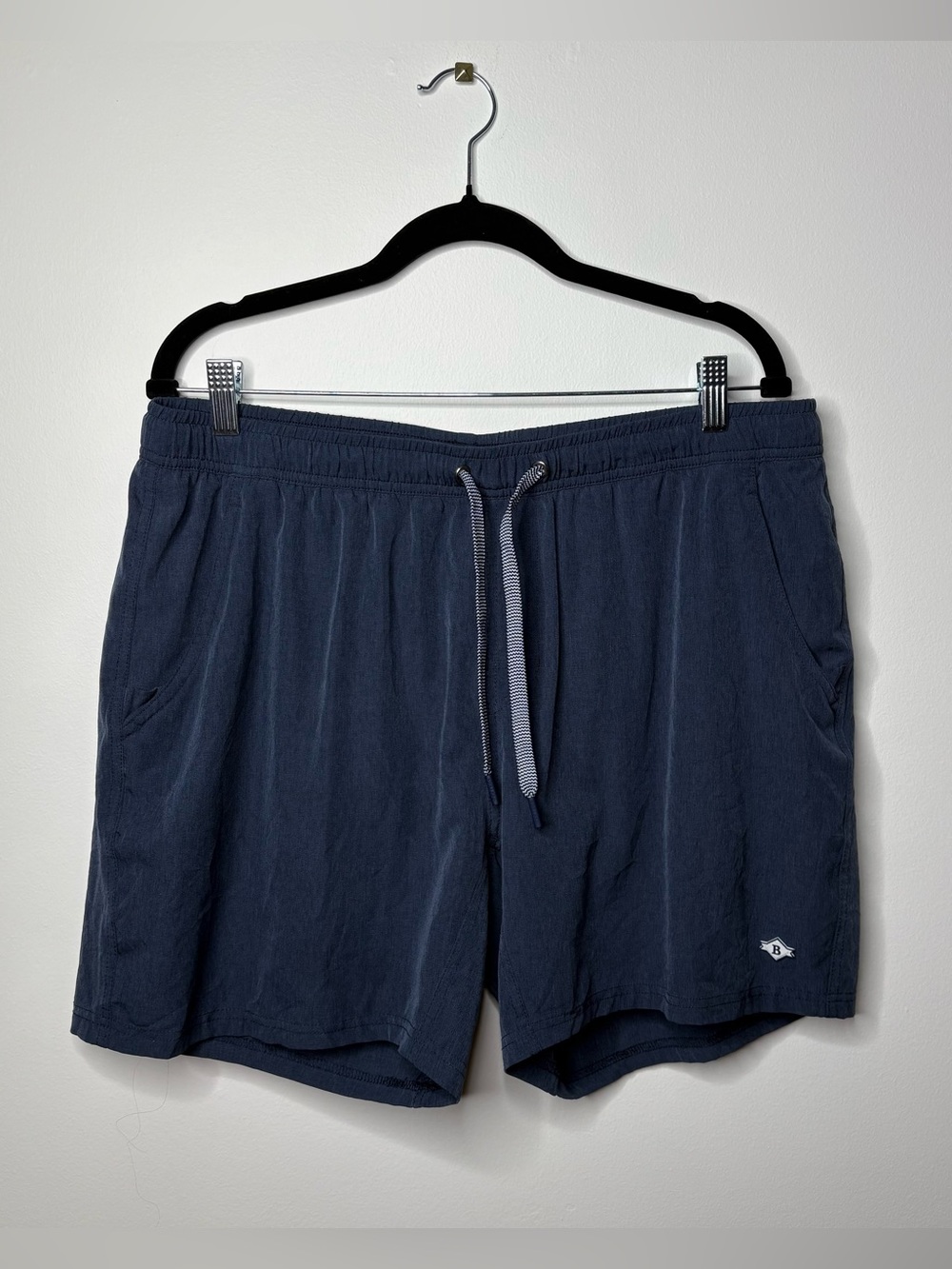 Burlebo Men’s Navy Blue Athletic 5.5” inseam Shorts